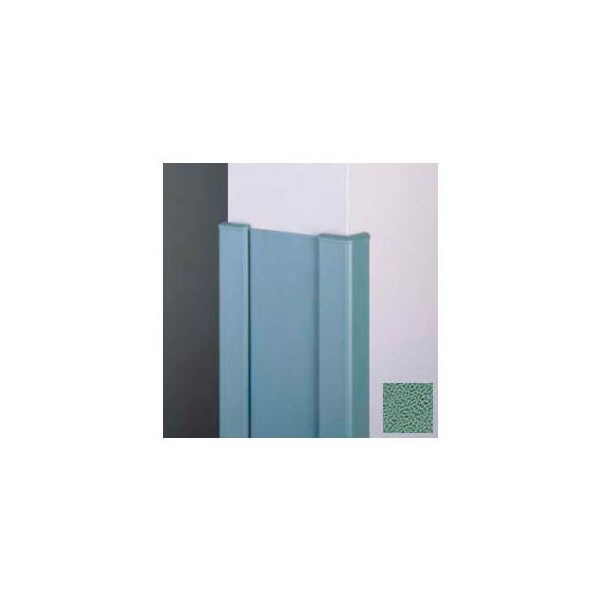 Pawling Surface Mounted End Wall 90Deg Corners, 2'' Wings, 4'H W/Caps, 6"W, Teal, Recycled Vinyl CG-11R-4-377 - main
